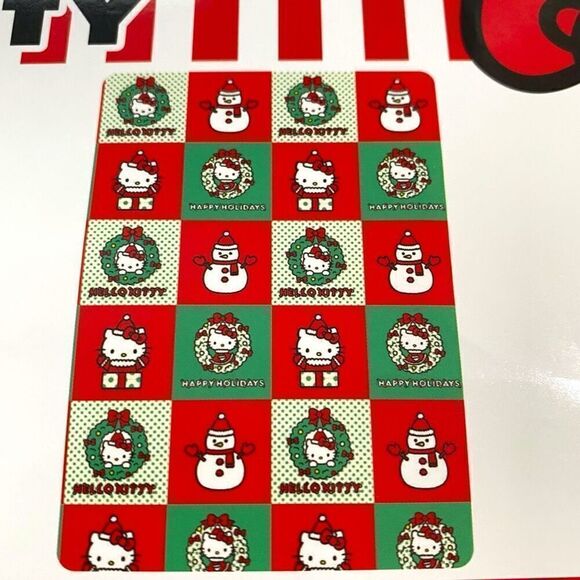 Hello Kitty 'Christmas Blocked' 50x70" Silk Touch Plush Throw Blanket Rare HTF - Picture 6 of 7